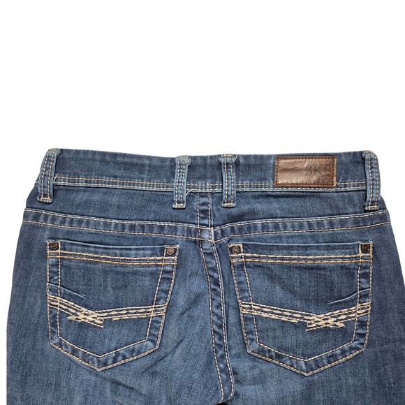 BKE Denim Payton Dark Wash Jeans Women's Size 28 Short Bootcut 29 inseam - Picture 8 of 14